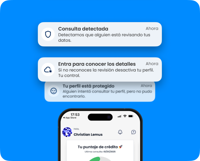 Alertas de la app en el celular